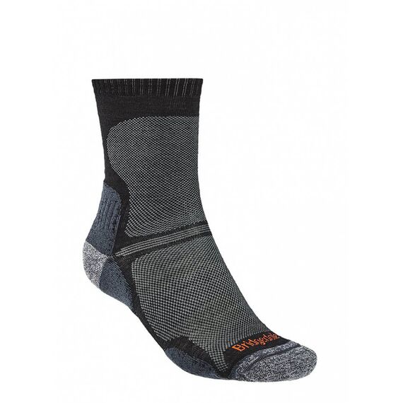 Bridgedale Skarpety męskie Hike ultralight T2 crew merino performance czarne, Kolor: czarny, Waga: 1, Rozmiar: L (44-47)