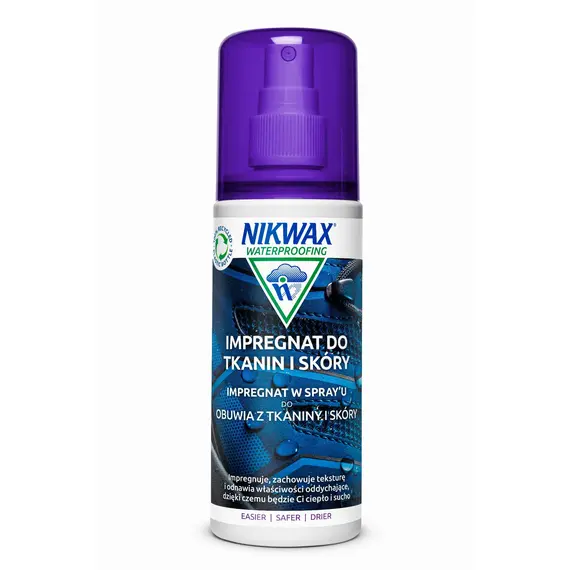 Nikwax Impregnat do obuwia tkanina i skóra 125 ml atomizer