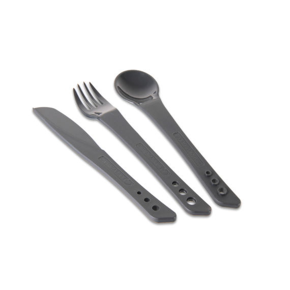 Lifeventure Zestaw sztućców Ellipse Cutlery Set Graphite