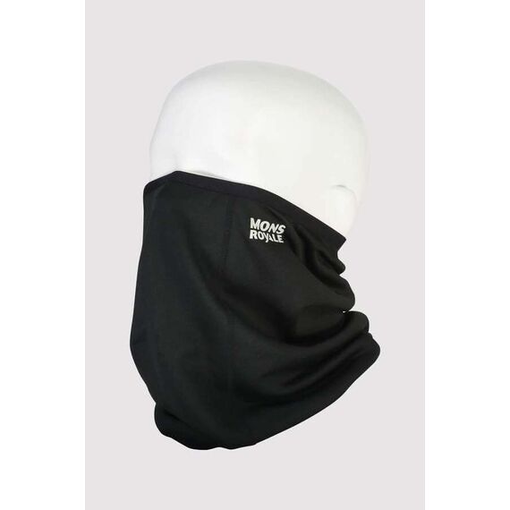 Mons Royale Komin merino Decade Wool Fleece Neckwarmer-Black