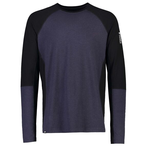 Mons Royale Koszulka męska merino Mens Olympus 3.0 LS Vert Lock Up Black / 9 Iron r. XL