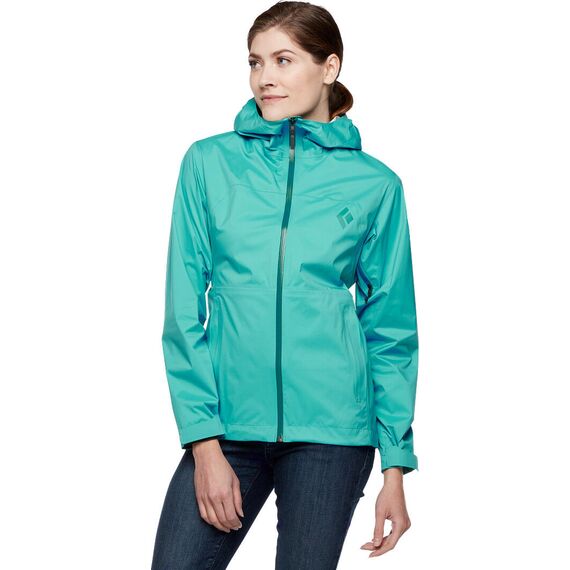 Black Diamond Kurtka przeciwdeszczowa damska Stormline Stretch Rain Jacket zielona, Kolor: zielony, Waga: 0.5, Rozmiar: XS