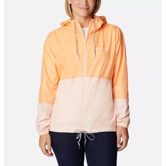 Columbia Kurtka wiatroodporna damska Flash Forward Windbreaker brzoskwiniowa, Kolor: pomarańczowy, Waga: 1, Rozmiar: XS