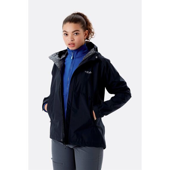 Rab Kurtka membranowa damska Downpour Eco Jacket Black r. S