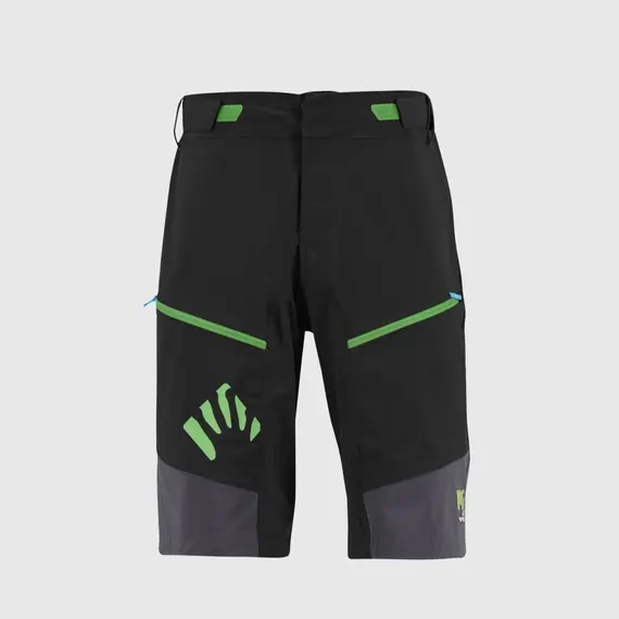 Karpos Spodenki rowerowe męskie Rapid Baggy Short czarno-zielone, Waga: 1, Rozmiar: S