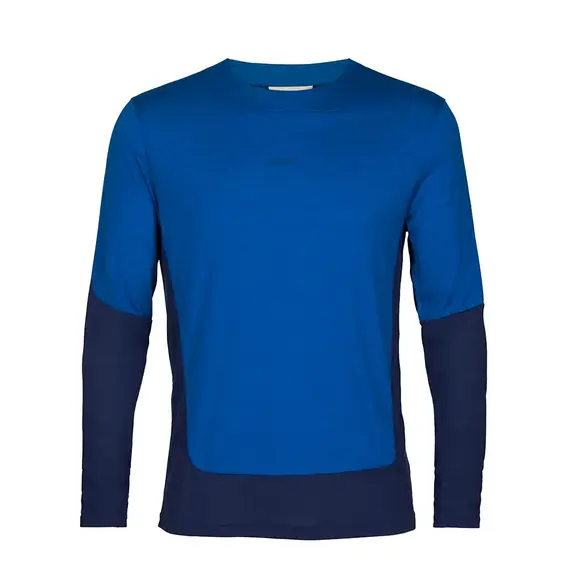 Icebreaker Koszulka męska merino M ZoneKnit LS Tee Lazurite niebieska, Waga: 1, Rozmiar: M