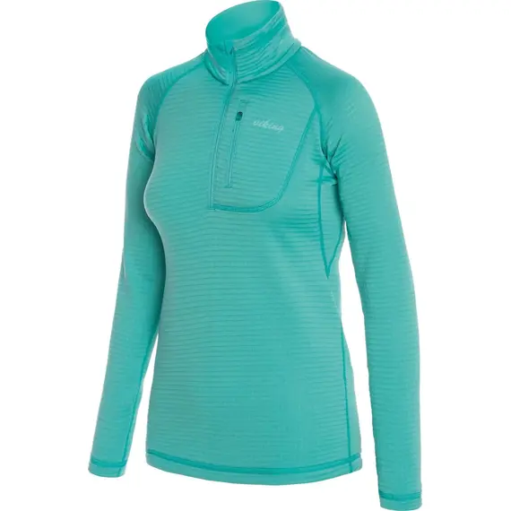 Viking Bluza damska 1/2 Zip Admont Lady zielona, Kolor: zielony, Waga: 1, Rozmiar: M