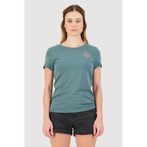 Mons Royale Koszulka damska Icon Tee Landscape Burnt Sage r. L