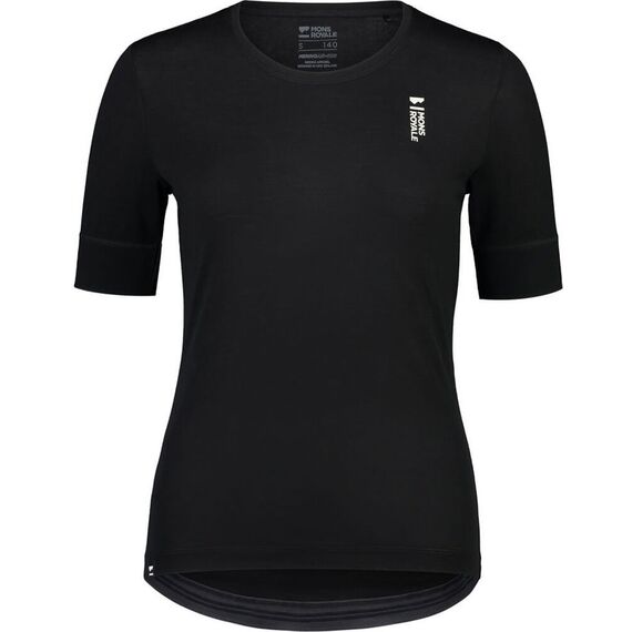 Mons Royale Koszulka rowerowa damska Cadence Tee czarna, Kolor: czarny, Waga: 0.5, Rozmiar: XL