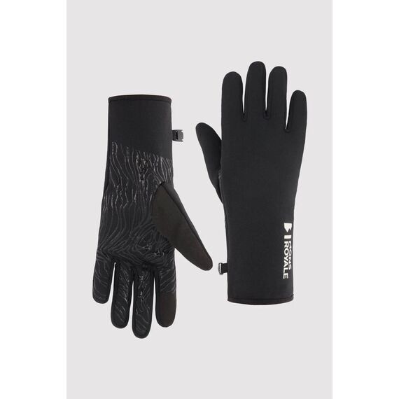 Mons Royale Rękawiczki merino Unisex Amp Wool Fleece Glove czarne, Kolor: czarny, Waga: 0.5, Rozmiar: M