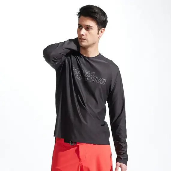 Pearl Izumi Koszulka z długim rękawem męska Elevate LS - Phantom, Kolor: czarny, Waga: 0.9, Rozmiar: XL