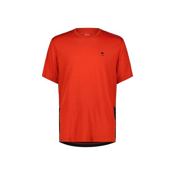 Mons Royale Koszulka męska Tarn Merino Shift T-Shirt Logo czerwona, Kolor: czerwony, Waga: 0.5, Rozmiar: XL
