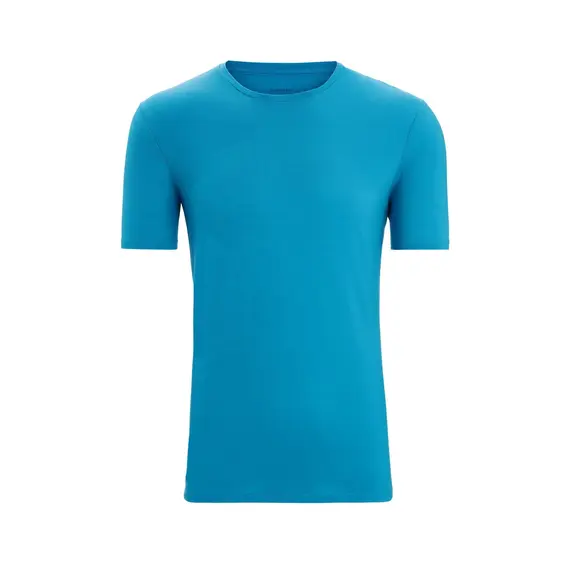 Icebreaker T-shirt męski z wełny merino Anatomica SS Crew - Geo Blue r. M