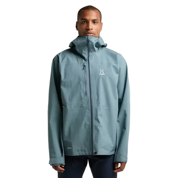 Haglöfs Wodoodporna kurtka męska Front Proof Jacket niebieska, Kolor: niebieski, Waga: 1, Rozmiar: XL