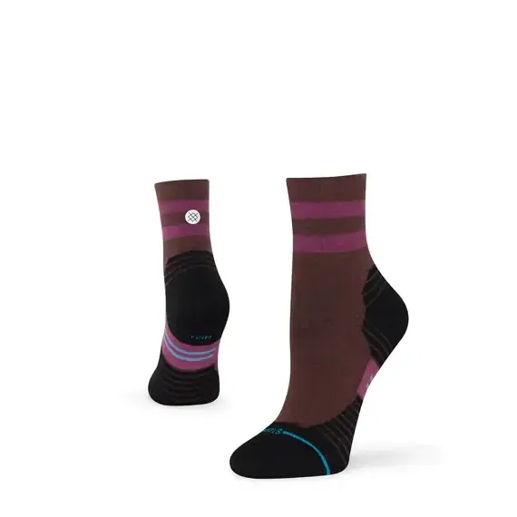 Stance Skarpetki Light Wool Quarter - dark brown M (38-42)
