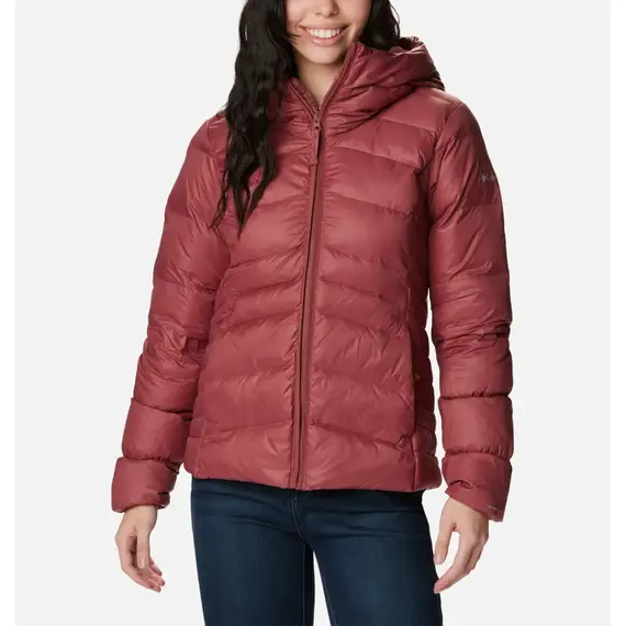 Columbia Kurtka puchowa damska Autumn Park Down Hooded bordowa, Kolor: czerwony, Waga: 1, Rozmiar: M