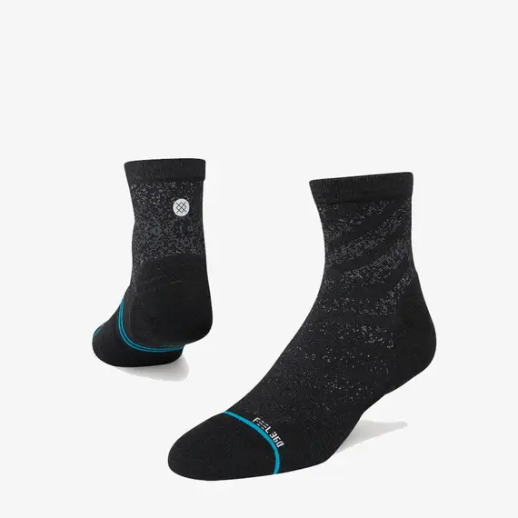 Stance Skarpetki Run Light Quarter czarne, Waga: 0.5, Rozmiar: M (38-42)