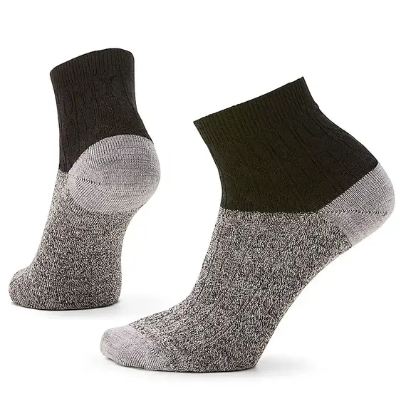 Smartwool Skarpetki damskie Everyday Cable Ankle Socks - black, Kolor: czarny, Waga: 0.5, Rozmiar: L (42-45)