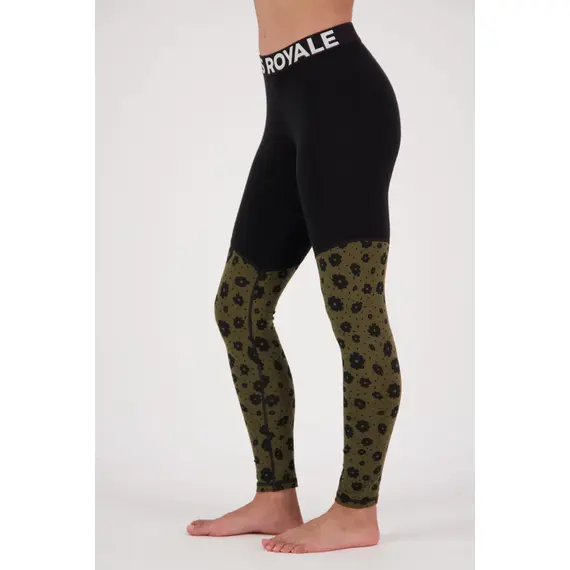 Mons Royale Legginsy damskie merino Cascade Flex 200 - Aoraki Lily, Kolor: inny, Waga: 0.5, Rozmiar: S