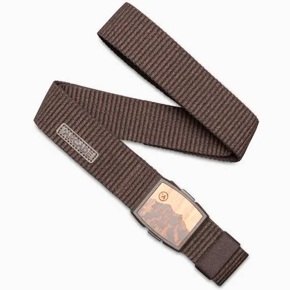 Elastyczny pasek do spodni Arcade Woody Slim - Heather Walnut