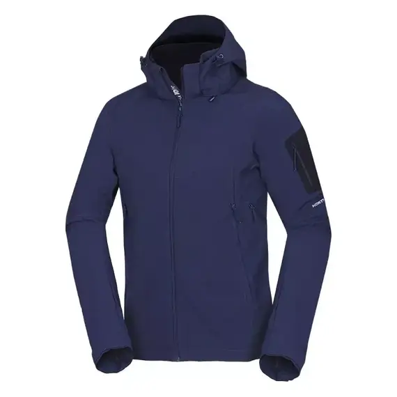 Northfinder Kurtka softshell męska Abner bluenights, Kolor: niebieski, Waga: 2, Rozmiar: S