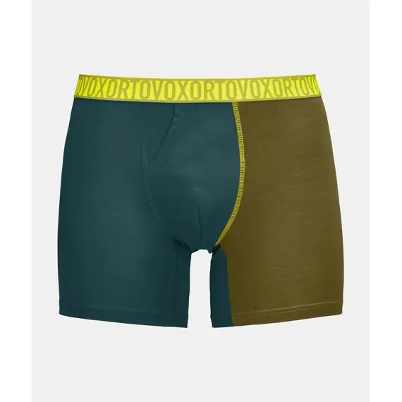 Ortovox Bokserki męskie 150 Essential Boxer Briefs granatowe, Kolor: niebieski, Waga: 0.5, Rozmiar: S