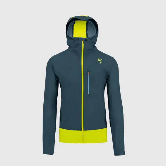 Karpos Kurtka przeciwdeszczowa męska Lot Rain Jacket Stargazer / Primerose, Kolor: niebieski, Waga: 1, Rozmiar: XL