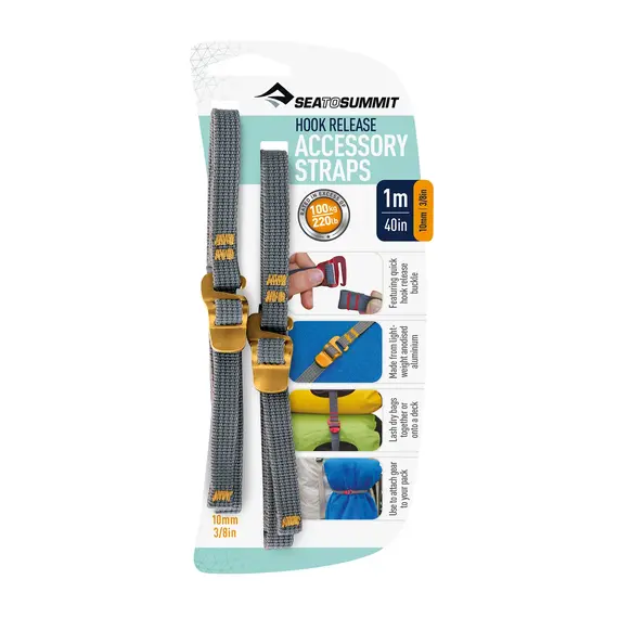 Sea To Summit Pasy z hakami Hook Release Accessory Strap 10mm, Waga: 0.5, Rozmiar: 1