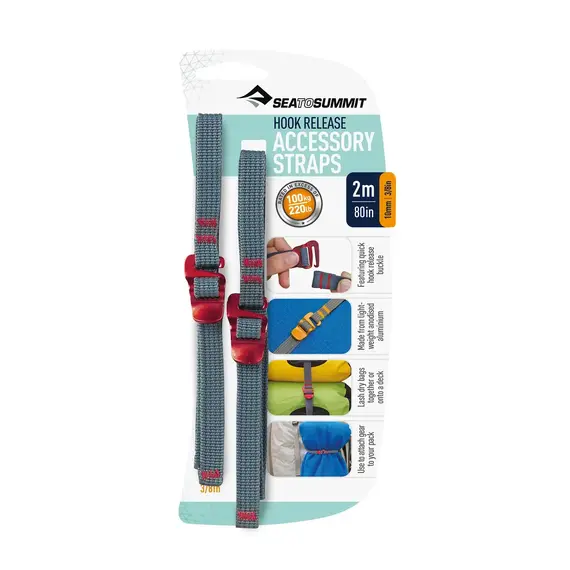Sea To Summit Pasy z hakami Hook Release Accessory Strap 10mm, Waga: 0.5, Rozmiar: 2