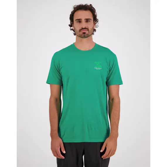 Mons Royale T-shirt męski Icon Merino Air-Con T-Shirt - Pop Green, Kolor: zielony, Waga: 1.5, Rozmiar: S