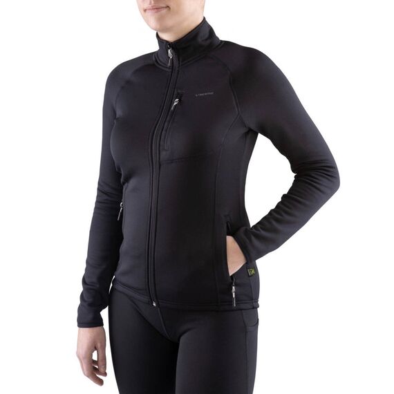 Viking Bluza damska Jukon Lady czarna Polartec Power Stretch, Kolor: czarny, Waga: 1, Rozmiar: XXL