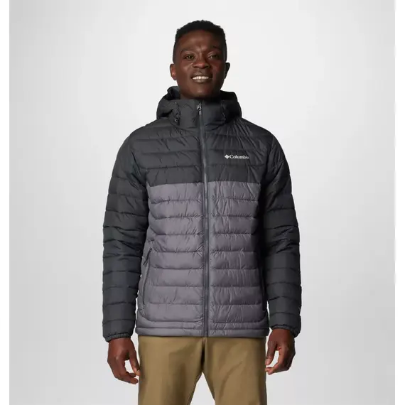 Columbia kurtka męska Powder Lite™ II Hooded Jacket City Grey / Shark, Waga: 1, Rozmiar: XXL