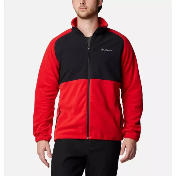 Columbia bluza polarowa męska Sage Peak™ Full Zip Fleece Sail czerwono-czarna, Waga: 0.5, Rozmiar: S