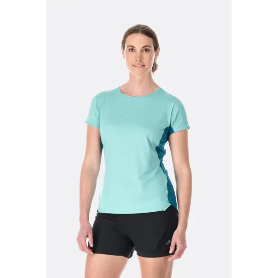 Rab Koszulka techniczna damska Sonic Ultra Tee błękitna, Kolor: niebieski, Waga: 1, Rozmiar: XS