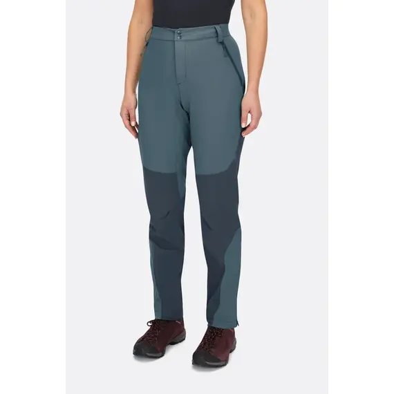 Rab Spodnie damskie Torque Mountain Pants niebieskie, Waga: 0, Rozmiar: XS