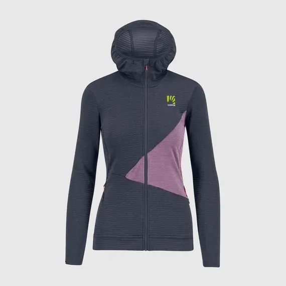 Karpos Bluza damska NUVOLAU W FLEECE OMBRE różowo-niebieska, Kolor: szary, Waga: 0, Rozmiar: S