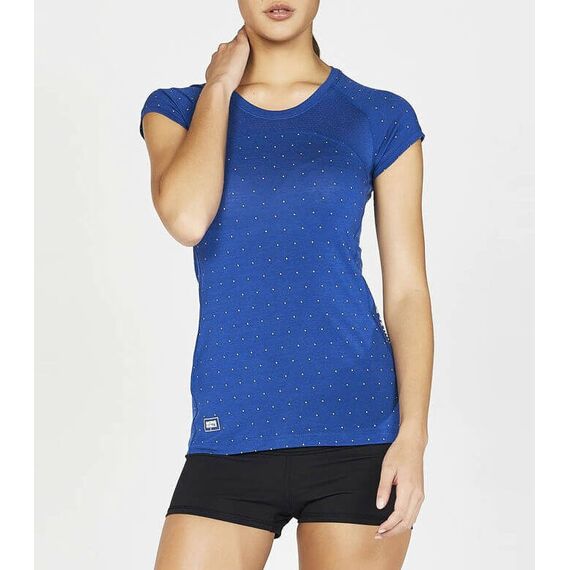 Mons Royale koszulka damska merino W Bella Tech Tee  Geo Blue Dot r. M, 2 zdjęcie