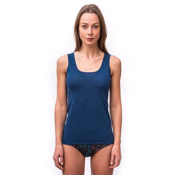 Sensor Koszulka damska MERINO AIR Sleeveless niebieska, Kolor: niebieski, Waga: 0.5, Rozmiar: XL, 4 zdjęcie