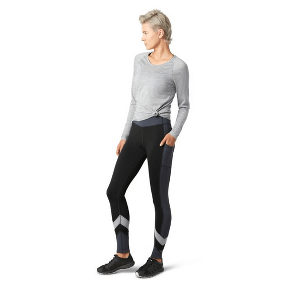 Smartwool Legginsy damskie Merino Sport Fleece Colorblock Tight, Black r. XS, 3 zdjęcie