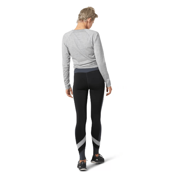 Smartwool Legginsy damskie Merino Sport Fleece Colorblock Tight, Black r. XS, 2 zdjęcie