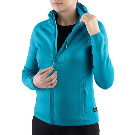 Viking Bluza damska Jukon Hoodie Lady Polartec Power Stretch turkusowa r.  XL, 3 zdjęcie