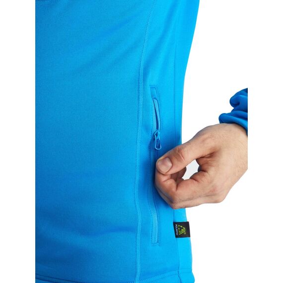 Viking Bluza męska Polartec PowerStretch Jukon Hoodie Man niebieska, Kolor: niebieski, Waga: 0.5, Rozmiar: XL, 3 zdjęcie