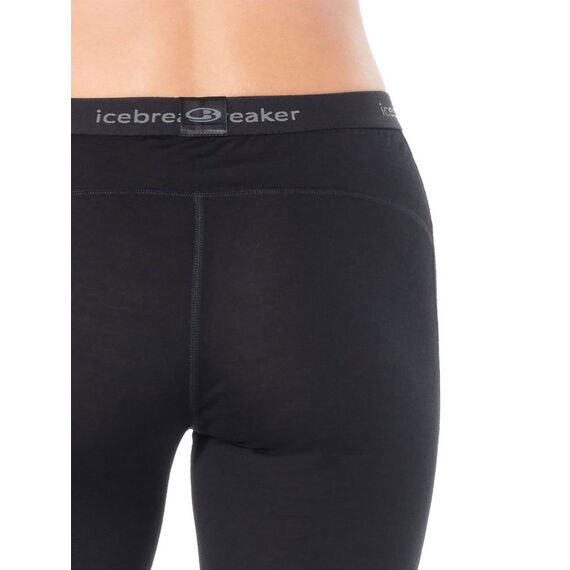 Icebreaker Legginsy damskie merino W 200 Oasis czarne, Kolor: czarny, Waga: 1, Rozmiar: L, 3 zdjęcie