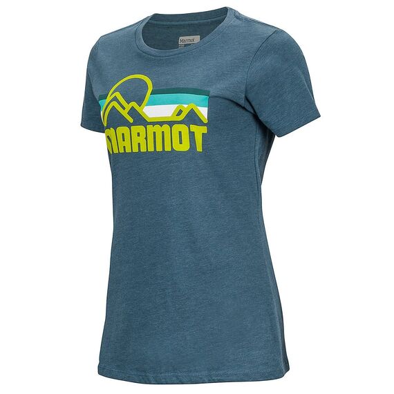 Marmot Koszulka damska Coastal Tee SS Dark Charcoal, Kolor: czarny, Waga: 1, Rozmiar: XS, 3 zdjęcie