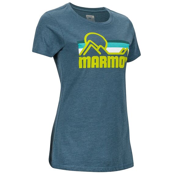 Marmot Koszulka damska Coastal Tee SS Dark Charcoal, Kolor: czarny, Waga: 1, Rozmiar: XS, 2 zdjęcie