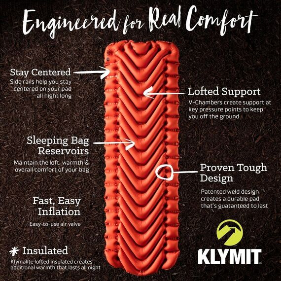 Klymit Izolowany turystyczny materac dmuchany Insulated Static V, 4 zdjęcie