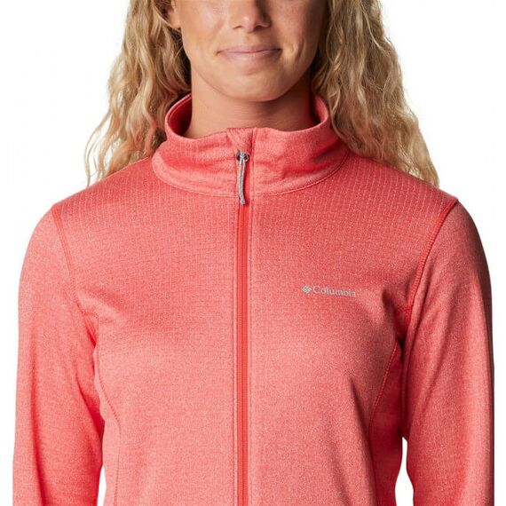 Columbia Bluza damska polarowa Park View Fleece Full Zip Grid Fleece Red Hibiscus Heather, Kolor: czerwony, Waga: 1, Rozmiar: S, 6 zdjęcie