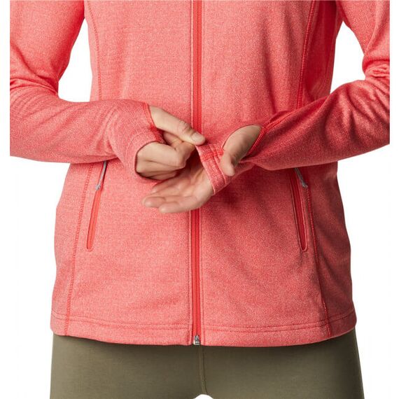 Columbia Bluza damska polarowa Park View Fleece Full Zip Grid Fleece Red Hibiscus Heather, Kolor: czerwony, Waga: 1, Rozmiar: S, 3 zdjęcie