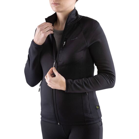 Viking Bluza damska Jukon Lady czarna Polartec Power Stretch, Kolor: czarny, Waga: 1, Rozmiar: S, 3 zdjęcie Viking Bluza damska Jukon Lady czarna Polartec Power Stretch, Kolor: czarny, Waga: 1, Rozmiar: S, 3 zdjęcie
