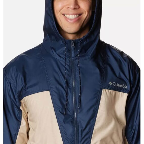 Columbia Kurtka męska Trail Traveler Windbreaker Ancient Fossil niebiesko-beżowa, Kolor: szary, Waga: 1, Rozmiar: M, 5 zdjęcie